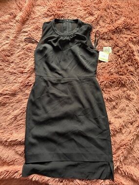NWT Anne Klein Women's Black Sleeveless Sheath Dress